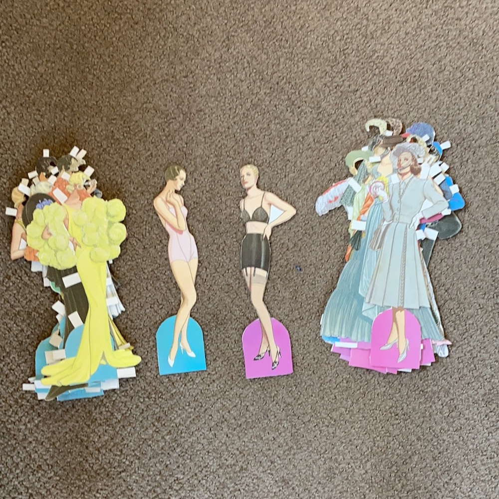 9” Paper Dolls 1950’s Style Gem